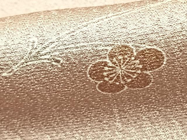 平和屋着物▽友禅作家の巨匠 浅井青仁 小紋 単衣 舞花文 正絹 逸品 AAAZ1567fy