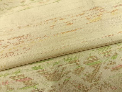 平和屋着物▽上質な小紋 単衣 横段文 正絹 逸品 AAAZ1570fy