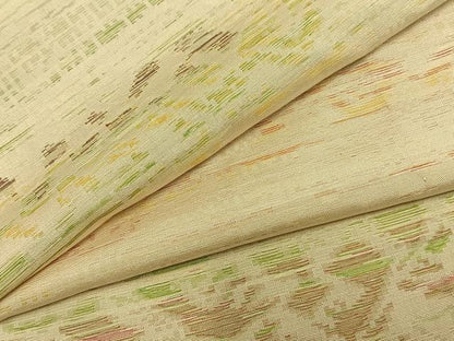 平和屋着物▽上質な小紋 単衣 横段文 正絹 逸品 AAAZ1570fy
