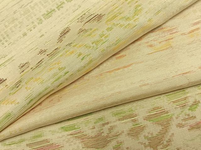 平和屋着物▽上質な小紋 単衣 横段文 正絹 逸品 AAAZ1570fy