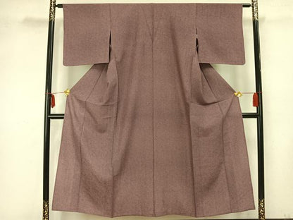 平和屋着物▽江戸小紋　単衣　鮫小紋柄　正絹　逸品　AAAZ1574fy