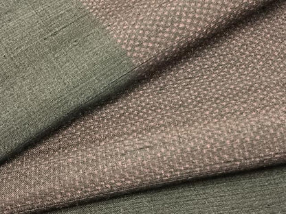平和屋着物▽上質な紬　単衣　色紙文　正絹　逸品　AAAZ1577fy