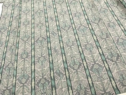 平和屋着物▽本場塩沢結城 単衣 花間道 証紙付き 正絹 逸品 AAAZ1581fy