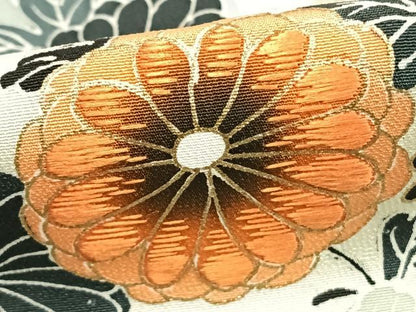 平和屋着物▽訪問着 単衣 刺繍 風景草花文 金彩 正絹 逸品 AAAZ1584fy