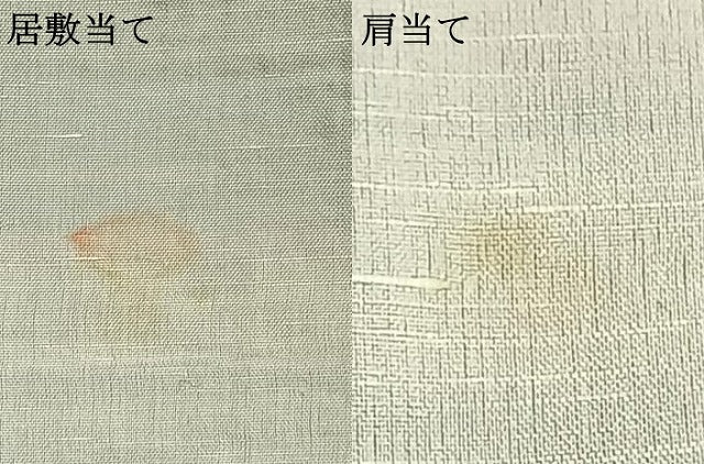 平和屋着物▽上質な紬　単衣　横段文　正絹　逸品　AAAZ1587fy
