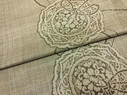平和屋着物▽本場大島紬 単衣 7マルキ 吉祥花文 正絹 逸品 AAAZ1590fy