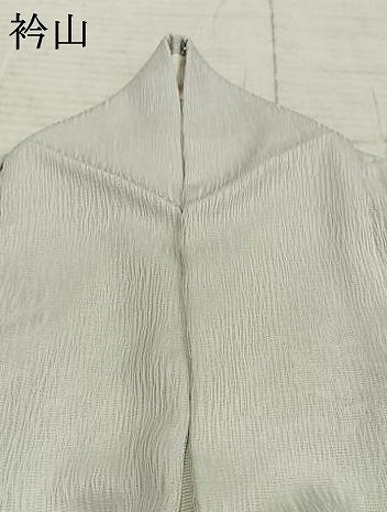 平和屋着物▽訪問着 無双 紗袷 紗×絽 手描き 草花文 正絹 逸品 AAAZ1594fy