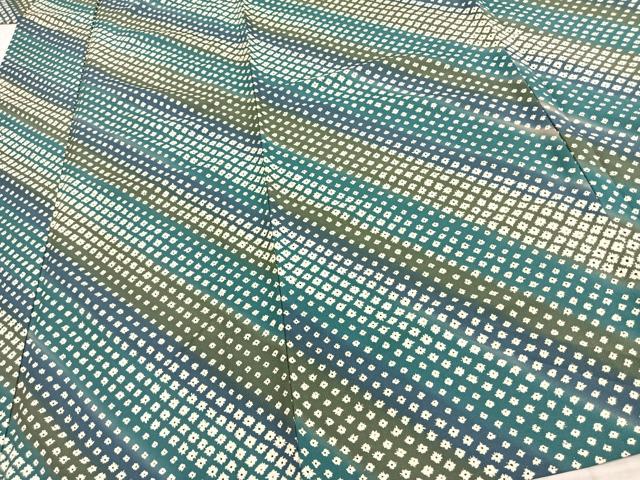 平和屋着物▽上質な小紋 単衣 花尽くし 正絹 逸品 AAAZ1601fy