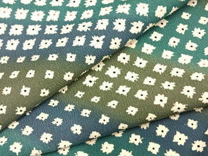 平和屋着物▽上質な小紋 単衣 花尽くし 正絹 逸品 AAAZ1601fy