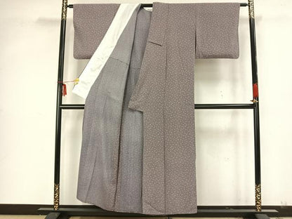 平和屋着物▽上質な小紋　単衣　成り物　正絹　逸品　AAAZ1615fy