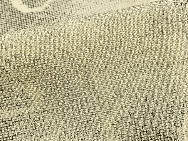 平和屋着物▽本塩沢 単衣 花唐草文 正絹 逸品 AAAZ1621fy