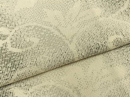 平和屋着物▽本塩沢 単衣 花唐草文 正絹 逸品 AAAZ1621fy