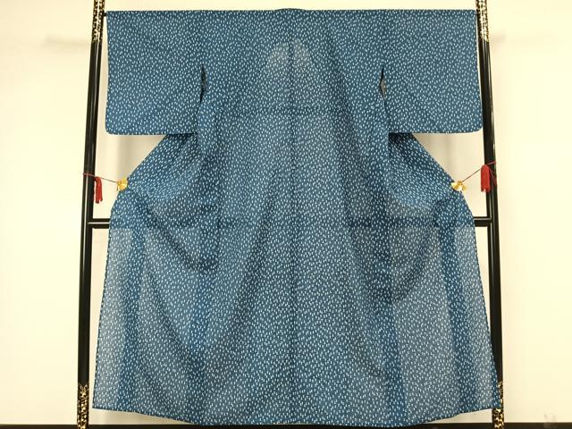 平和屋着物▽小紋 単衣 瓢箪文 洗える着物 AAAZ1622fy