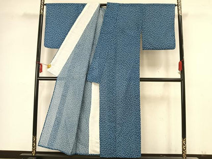 平和屋着物▽小紋 単衣 瓢箪文 洗える着物 AAAZ1622fy