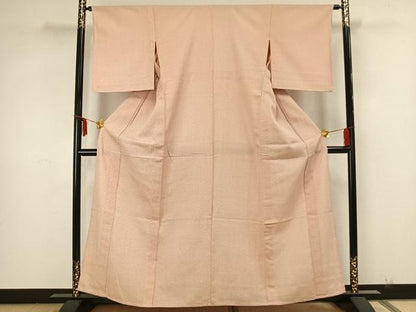 平和屋着物▽本塩沢 単衣 蚊絣 正絹 逸品 AAAZ1629fy