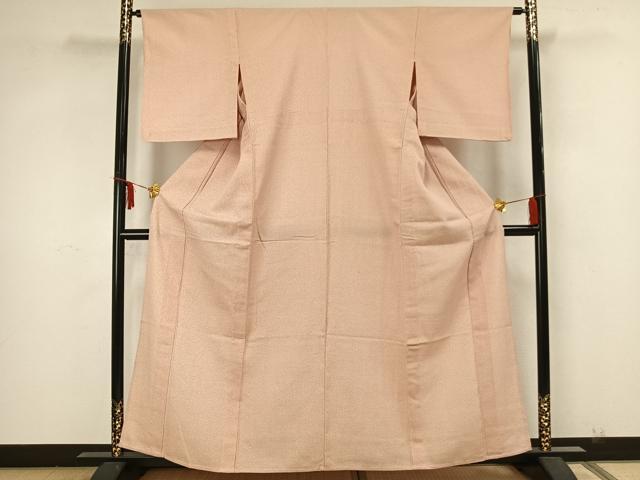 平和屋着物▽本塩沢 単衣 蚊絣 正絹 逸品 AAAZ1629fy