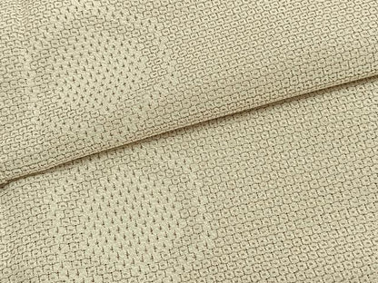 平和屋着物▽本塩沢 単衣 110亀甲 亀甲文様 正絹 逸品 AAAZ1632fy