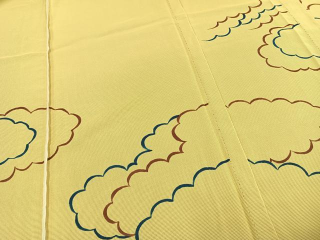 平和屋着物▽訪問着 無双 紗袷 紗×紗 雲取り文 正絹 逸品 未使用 AAAZ1645fy