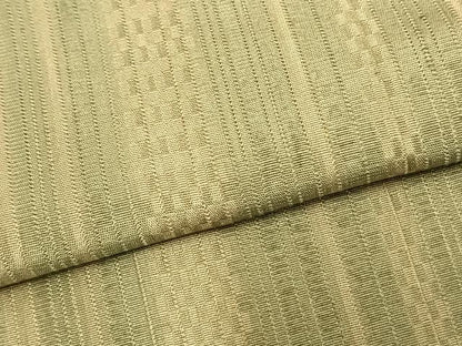 平和屋着物▽お召 単衣 縞 正絹 逸品 AAAZ1651fy