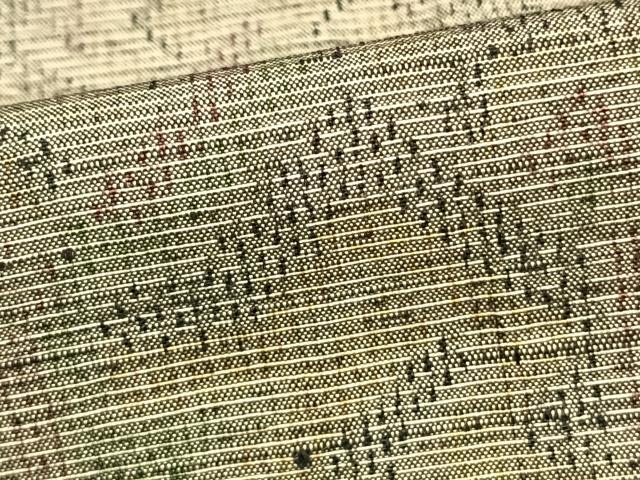平和屋着物▽上質な紬 単衣 幾何学文 正絹 逸品 AAAZ1658fy