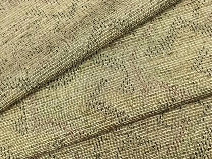 平和屋着物▽上質な紬 単衣 幾何学文 正絹 逸品 AAAZ1658fy