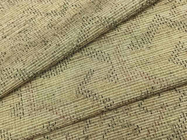 平和屋着物▽上質な紬 単衣 幾何学文 正絹 逸品 AAAZ1658fy