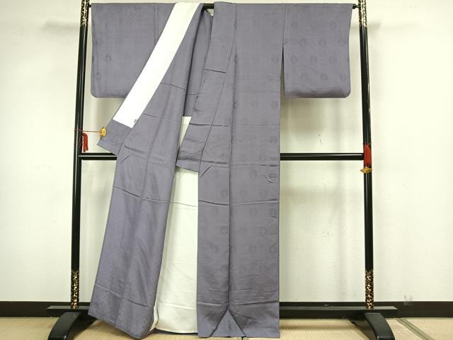 平和屋着物▽上質な色無地 単衣 吉祥地紋 薄色 正絹 逸品 AAAZ1661fy