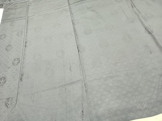 平和屋着物▽上質な色無地 単衣 吉祥地紋 薄色 正絹 逸品 AAAZ1661fy