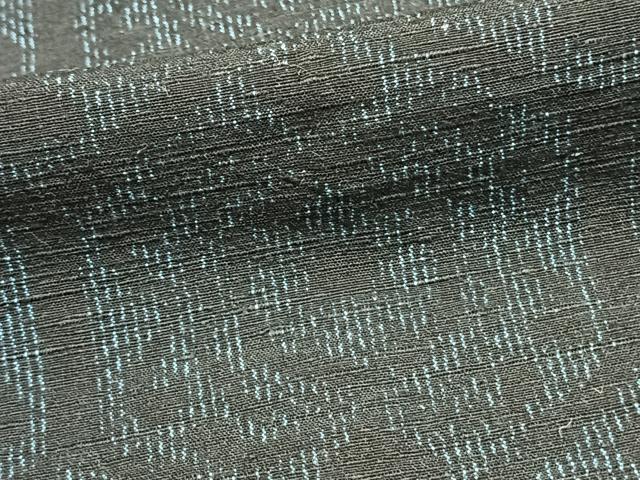 平和屋着物▽上質な紬 単衣 亀甲文様 正絹 逸品 AAAZ1664fy