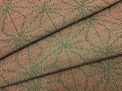 平和屋着物▽上質な紬 単衣 麻の葉文様 正絹 逸品 AAAZ1666fy