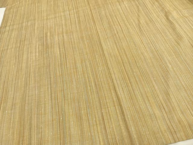 平和屋着物▽上質な紬 単衣 縞 ロング丈 正絹 逸品 AAAZ1669fy