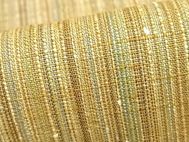 平和屋着物▽上質な紬 単衣 縞 ロング丈 正絹 逸品 AAAZ1669fy