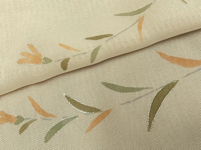 平和屋着物▽訪問着 無双 紗袷 紗×紗 手描き 草花文 銀彩 正絹 逸品 AAAZ1671fy