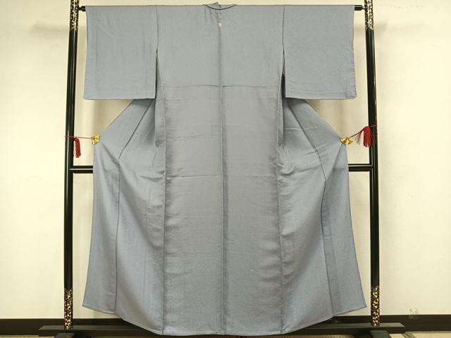 平和屋着物▽上質な色無地 単衣 紋意匠 淡藤色 正絹 逸品 未使用 AAAZ1675fy