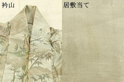 平和屋着物▽本場大島紬 単衣 風景文 正絹 逸品 AAAZ1676fy
