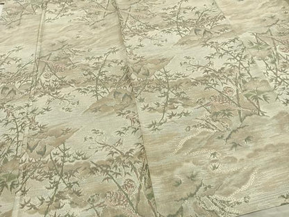 平和屋着物▽本場大島紬 単衣 風景文 正絹 逸品 AAAZ1676fy