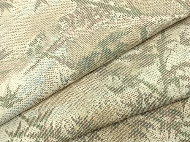 平和屋着物▽本場大島紬 単衣 風景文 正絹 逸品 AAAZ1676fy
