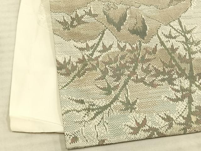 平和屋着物▽本場大島紬 単衣 風景文 正絹 逸品 AAAZ1676fy