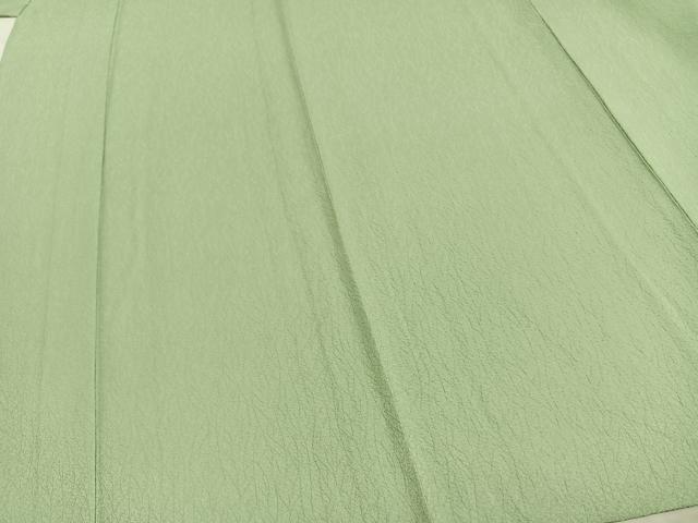 平和屋着物▽上質な色無地　単衣　紋意匠　夏虫色　さが美扱い　正絹　逸品　AAAZ1677fy
