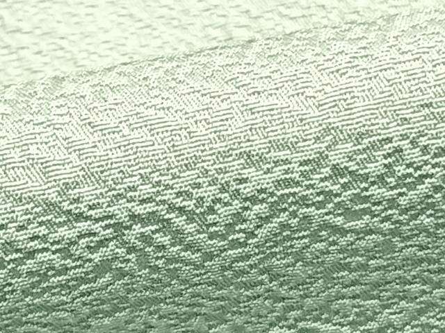 平和屋着物▽上質な色無地 単衣 丹後ちりめん 千草色 反端付き 正絹 逸品 AAAZ1679fy