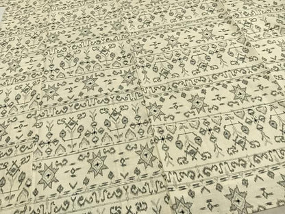 平和屋着物▽上質な紬　単衣　横段文　正絹　逸品　AAAZ1680fy