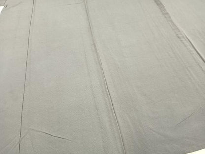 平和屋着物▽上質な色無地 単衣 薄墨色 正絹 逸品 AAAZ1683fy