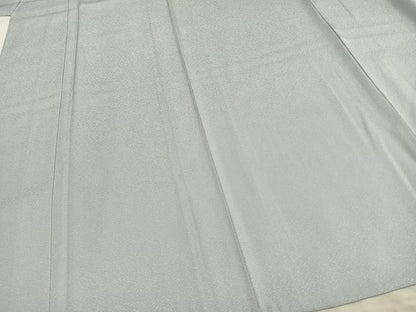 平和屋着物▽上質な色無地　単衣　藍白色　正絹　逸品　未使用　AAAZ1702fy