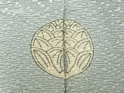 平和屋着物▽上質な色無地　単衣　藍白色　正絹　逸品　未使用　AAAZ1702fy