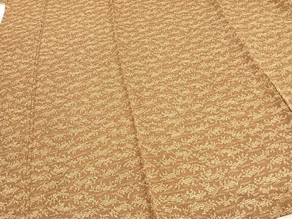 平和屋着物▽上質な小紋 単衣 風景文 ロング丈 正絹 逸品 AAAZ1711fy
