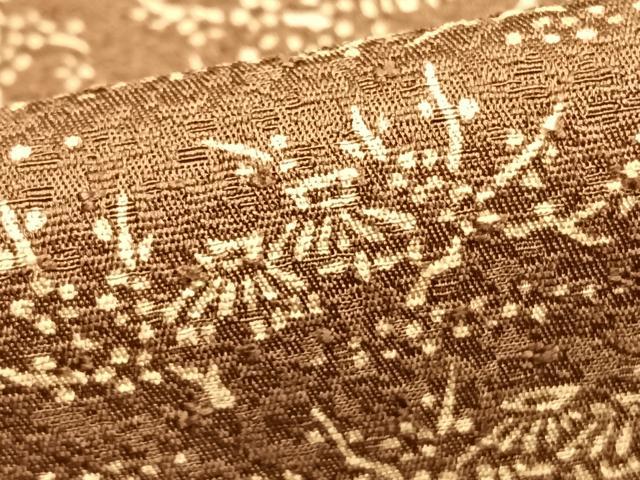 平和屋着物▽上質な小紋 単衣 風景文 ロング丈 正絹 逸品 AAAZ1711fy