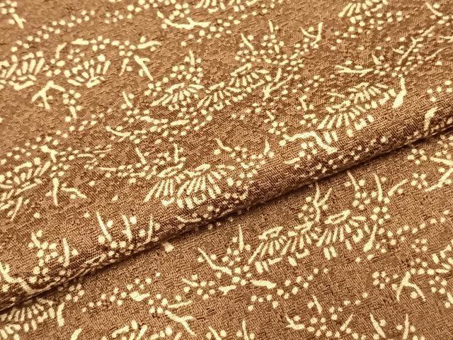 平和屋着物▽上質な小紋 単衣 風景文 ロング丈 正絹 逸品 AAAZ1711fy