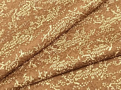 平和屋着物▽上質な小紋 単衣 風景文 ロング丈 正絹 逸品 AAAZ1711fy