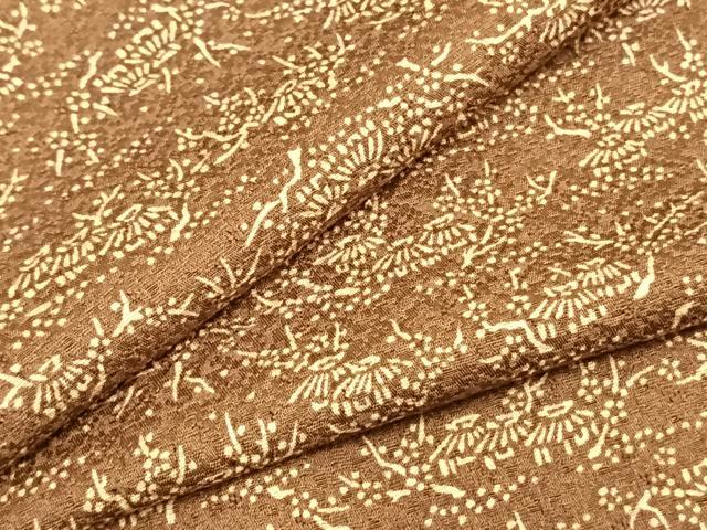 平和屋着物▽上質な小紋 単衣 風景文 ロング丈 正絹 逸品 AAAZ1711fy