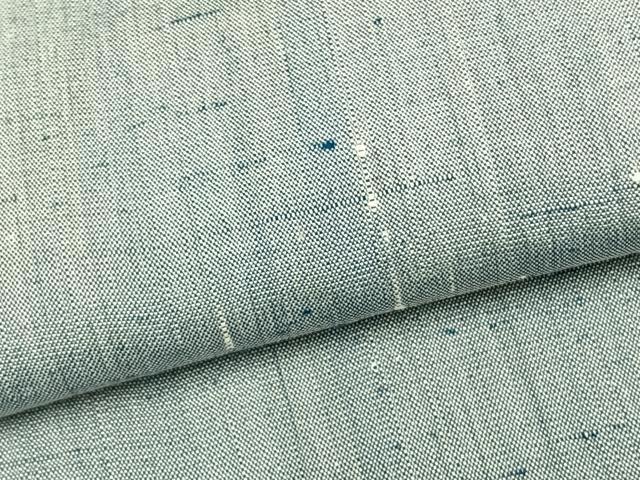 平和屋着物▽上質な紬　単衣　霞文　正絹　逸品　AAAZ1712fy